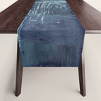 Deep Blue Abstract Circle Table Runner Gallery Image 1