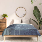 Deep Blue Abstract Circle Comforter Gallery Image 3