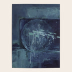 Deep Blue Abstract Circle Poster Gallery Image 4