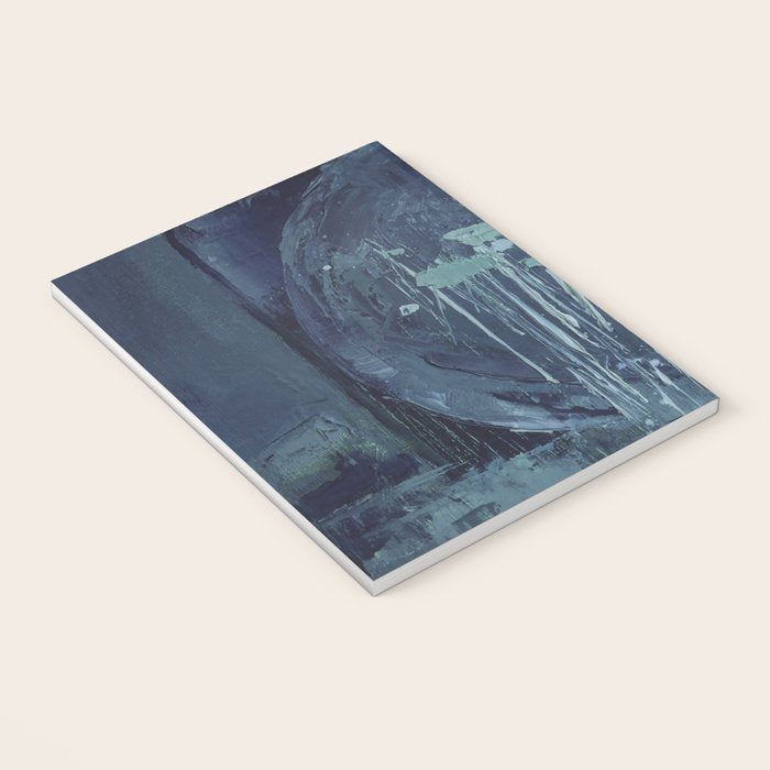 Deep Blue Abstract Circle Notebook Gallery Image 3