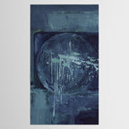 Deep Blue Abstract Circle Tablecloth Gallery Image 2