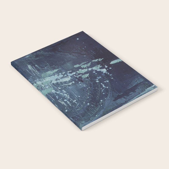 Deep Blue Abstract Circle Notebook Gallery Image 2