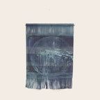 Deep Blue Abstract Circle Wall Hanging Gallery Image 1