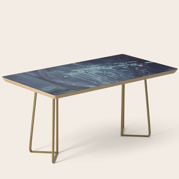 Deep Blue Abstract Circle Coffee Table Gallery Image 2