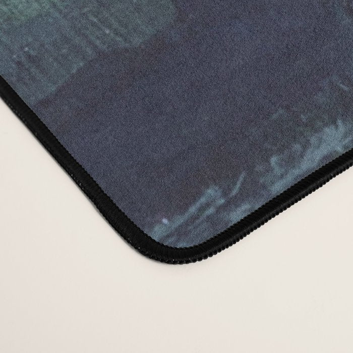 Deep Blue Abstract Circle Desk Mat Gallery Image 4