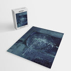 Deep Blue Abstract Circle Jigsaw Puzzle Gallery Image 2
