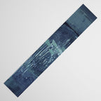 Deep Blue Abstract Circle Table Runner Gallery Image 3