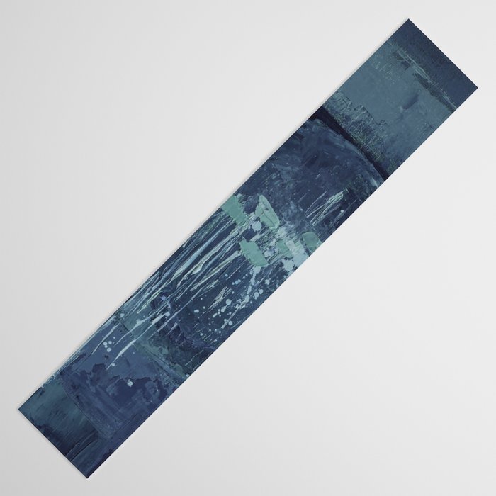 Deep Blue Abstract Circle Table Runner Gallery Image 3