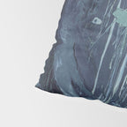 Deep Blue Abstract Circle Pillow Sham Gallery Image 4