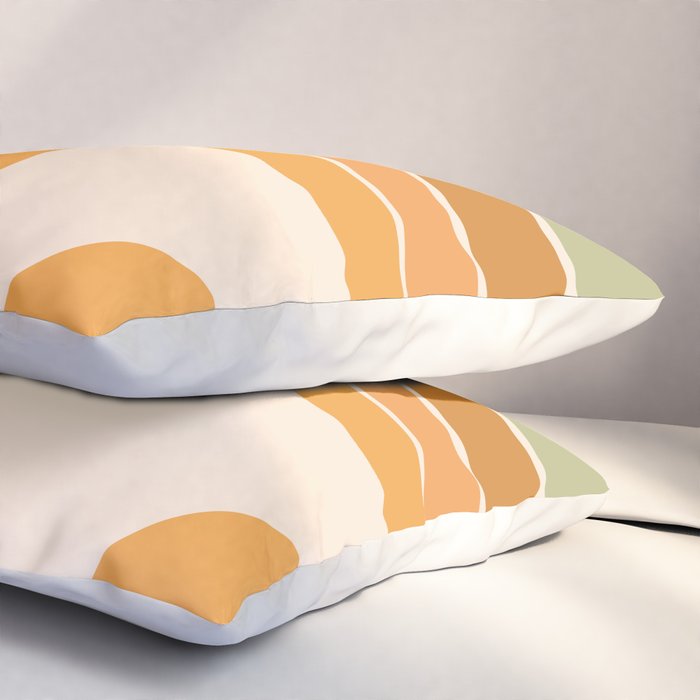 Mid Century Mod arcs Pillow Sham Gallery Image 3