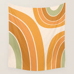 Mid Century Mod arcs Wall Tapestry Gallery Image 4