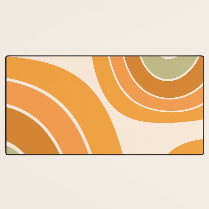 Mid Century Mod arcs Desk Mat Gallery Image 3