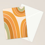 Mid Century Mod arcs Stationery Card Gallery Image 2