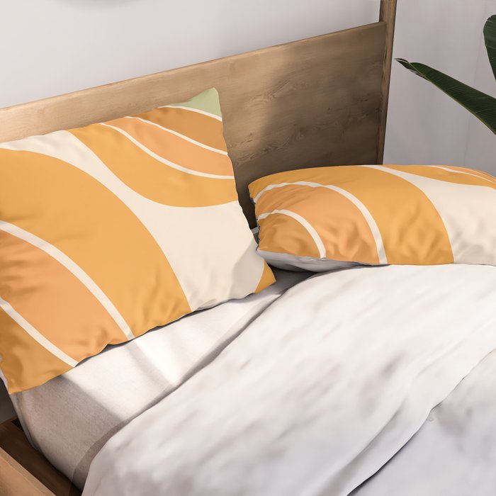 Mid Century Mod arcs Pillow Sham Gallery Image 2