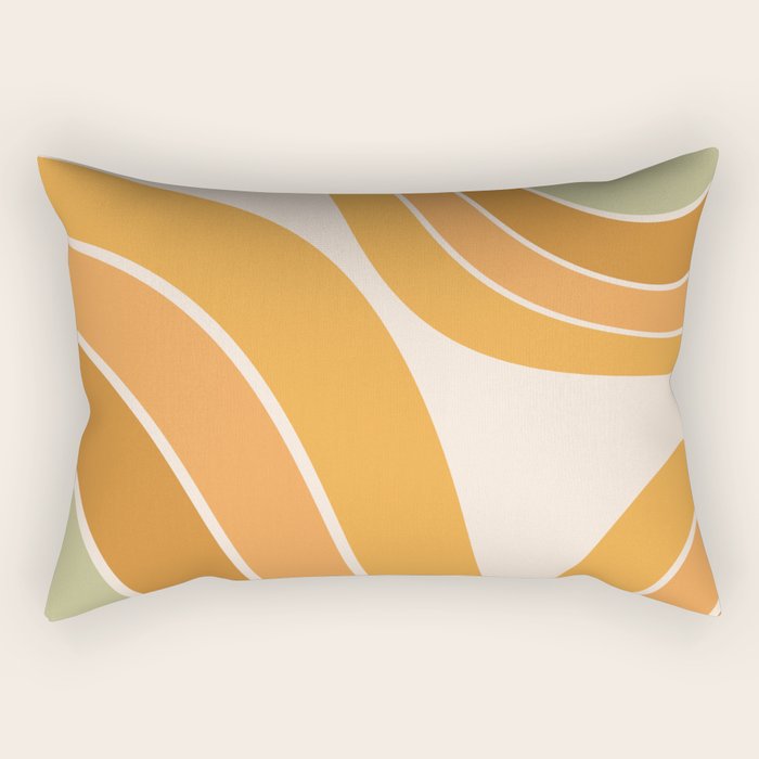 Mid Century Mod arcs Rectangular Pillow Gallery Image 1