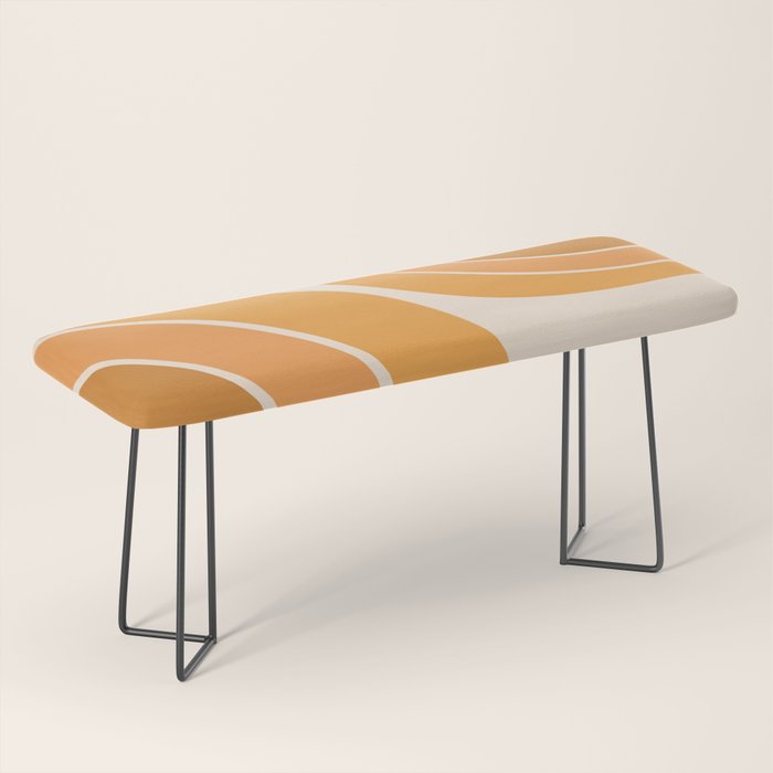 Mid Century Mod arcs Bench Gallery Image 1