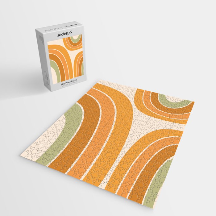 Mid Century Mod arcs Jigsaw Puzzle Gallery Image 2