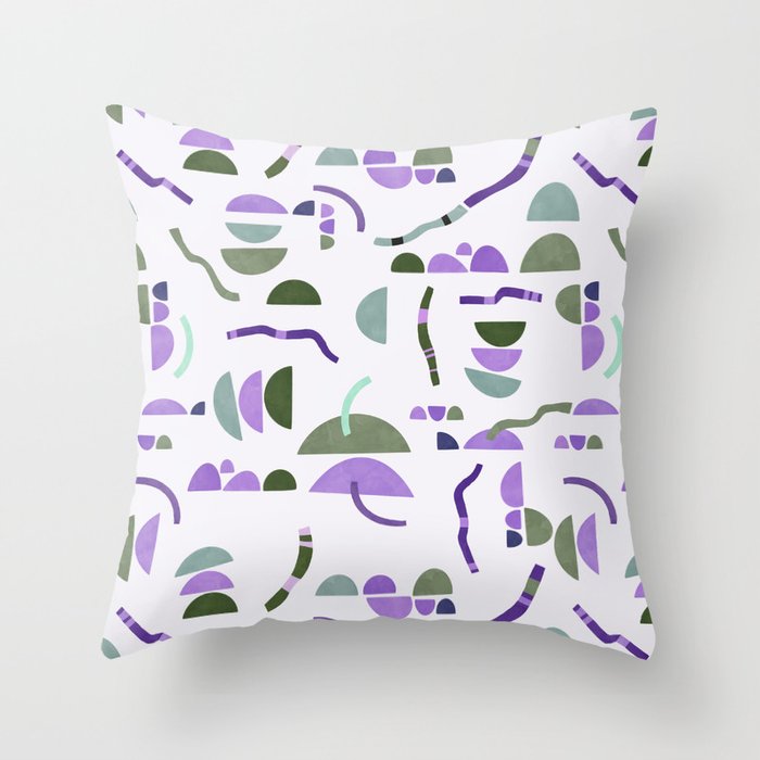 Modern simple shapes pattern LG Throw Pillow Gallery Image 1