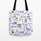 Modern simple shapes pattern LG Tote Bag Gallery Image 1