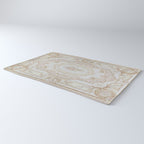 Antique French Aubusson Vintage Rose Floral Rug Gallery Image 3