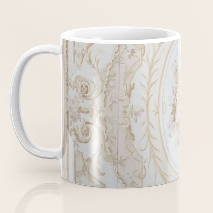 Antique French Aubusson Vintage Rose Floral Coffee Mug Gallery Image 3