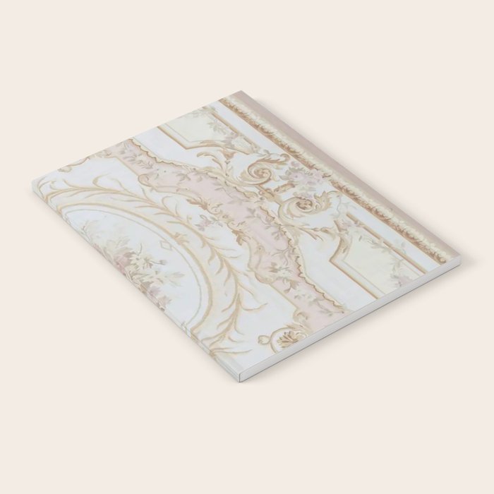 Antique French Aubusson Vintage Rose Floral Notebook Gallery Image 1