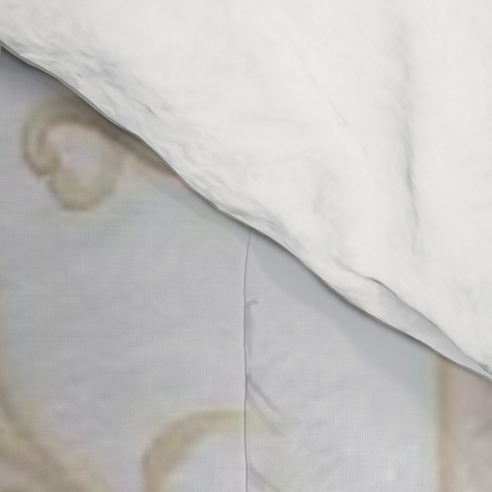 Antique French Aubusson Vintage Rose Floral Comforter Gallery Image 4