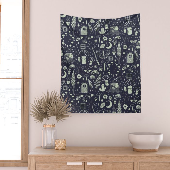 Fairy Garden: Midnight Wall Tapestry Gallery Image 2