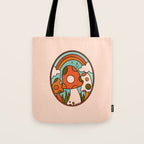 Stained Glass Mushrooms Tote Bag Gallery Image 1