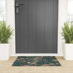 Heritage Wildflower Garden on Dark Blue Welcome Mat Gallery Image 3