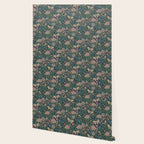 Heritage Wildflower Garden on Dark Blue Wallpaper Gallery Image 2