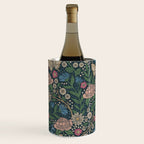 Heritage Wildflower Garden on Dark Blue Wine Chiller Gallery Image 3