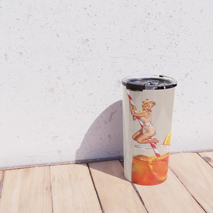 Retro Spritz Cocktail Travel Mug Gallery Image 4
