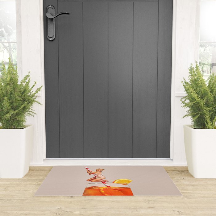 Retro Spritz Cocktail Welcome Mat Gallery Image 3
