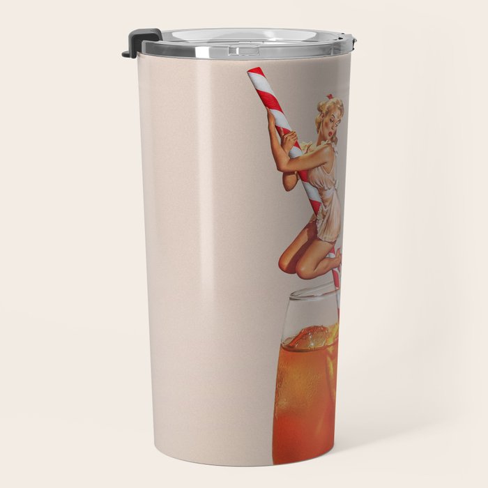 Retro Spritz Cocktail Travel Mug Gallery Image 3
