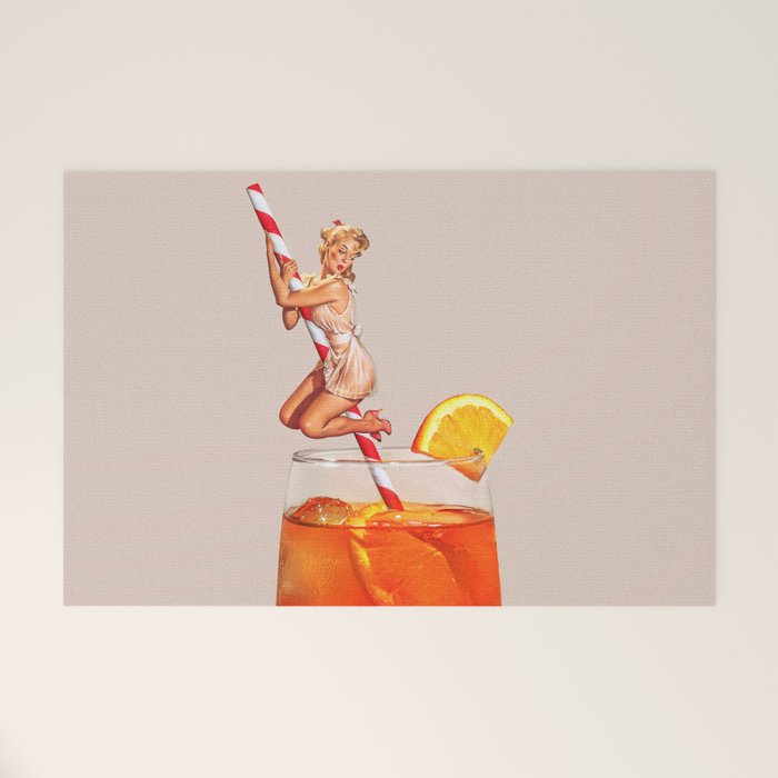 Retro Spritz Cocktail Welcome Mat Gallery Image 1