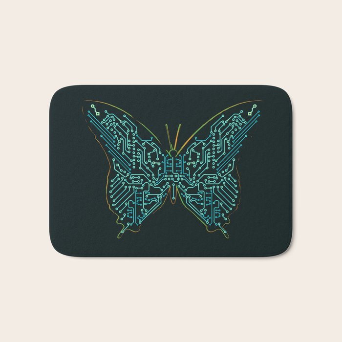 Mechanical Butterfly Bath Mat Gallery Image 1