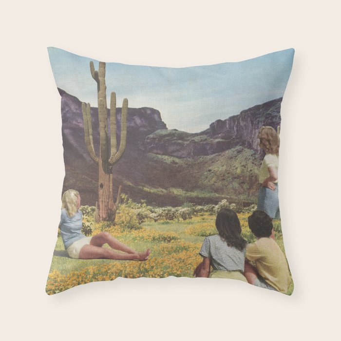 California Blooms  Throw Pillow Gallery Image 1