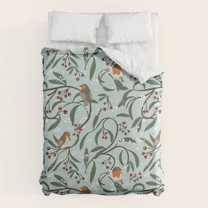 Christmas Robins Duvet Cover Gallery Image 6