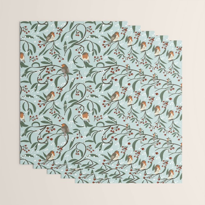 Christmas Robins Wrapping Paper Gallery Image 3