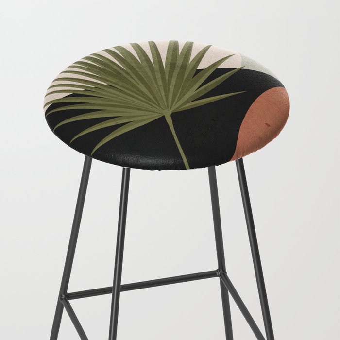 Tropical Leaf- Abstract Art 5 Stool Gallery Image 2