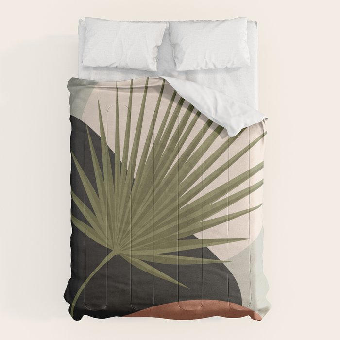 Tropical Leaf- Abstract Art 5 Comforter Gallery Image 6
