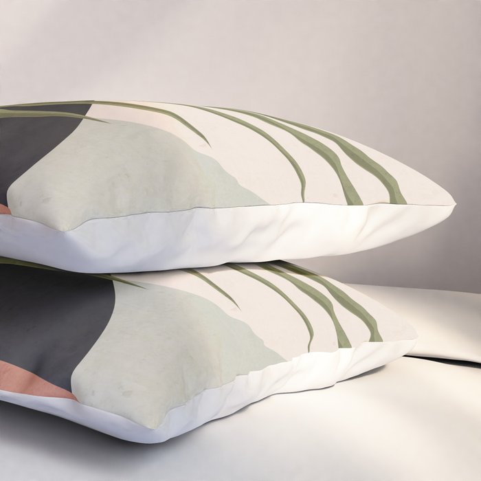 Tropical Leaf- Abstract Art 5 Pillow Sham Gallery Image 3