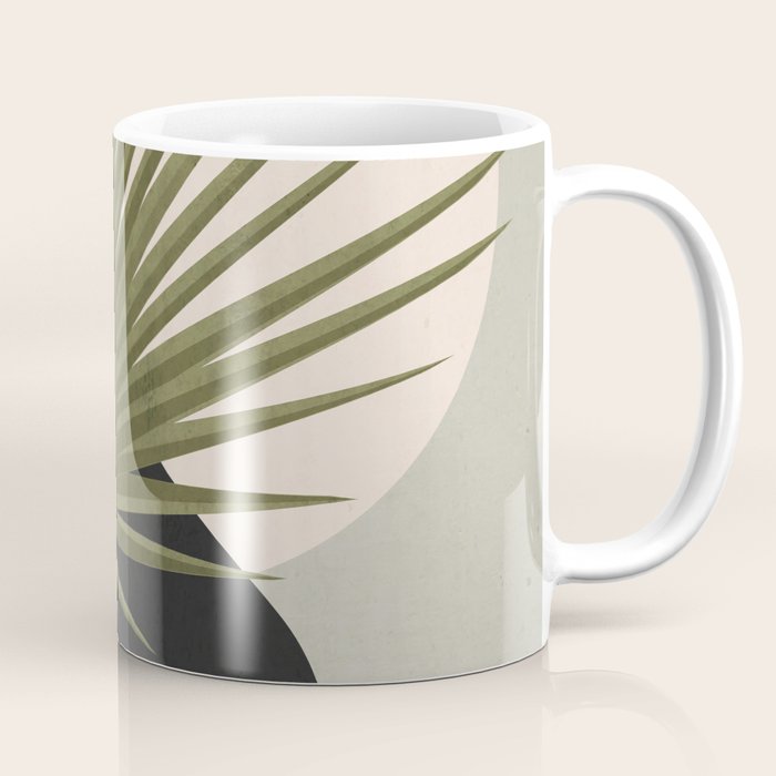 Tropical Leaf- Abstract Art 5 Coffee Mug Gallery Image 1
