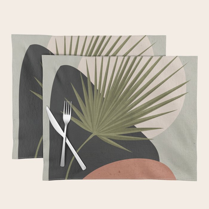 Tropical Leaf- Abstract Art 5 Placemat Gallery Image 1