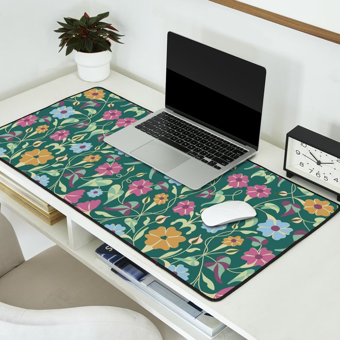 Botanical Wild Flowers Desk Mat Gallery Image 2