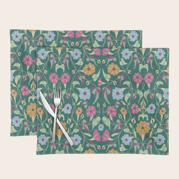 Botanical Wild Flowers Placemat Gallery Image 1