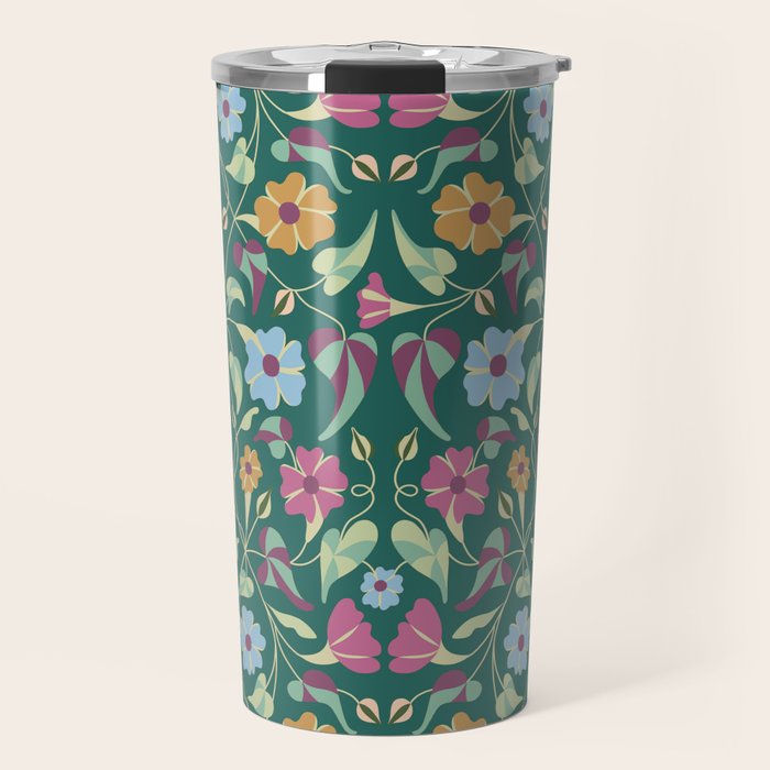 Botanical Wild Flowers Travel Mug Gallery Image 1