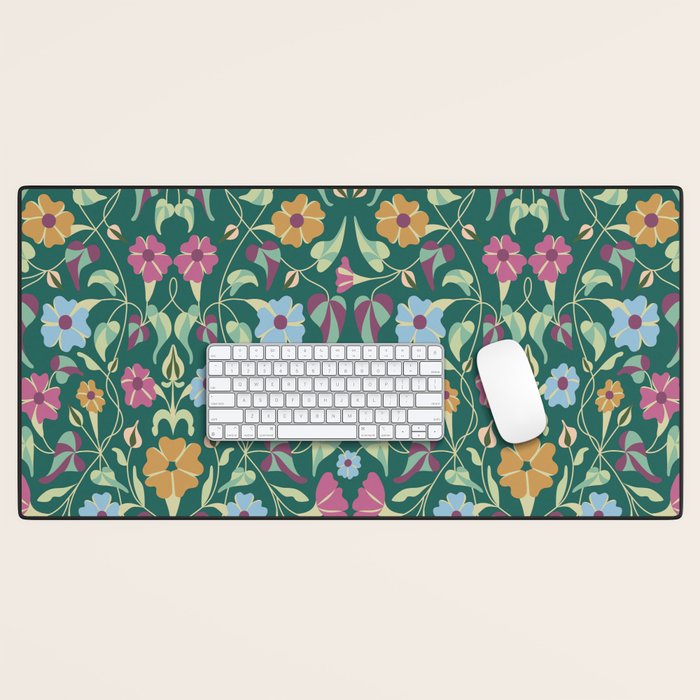 Botanical Wild Flowers Desk Mat Gallery Image 1