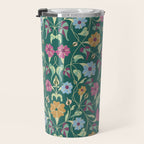 Botanical Wild Flowers Travel Mug Gallery Image 3